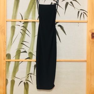 Backless Silky Bodycon Dress.